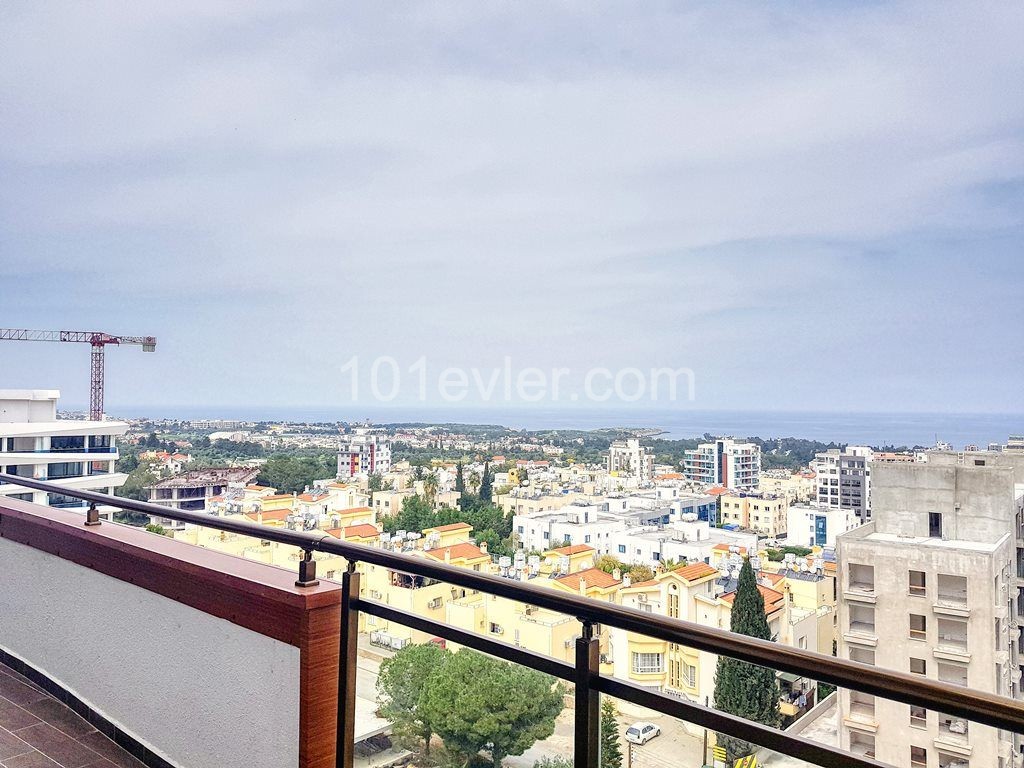 3+1 Luxury Apartment for Sale with Sea View on the Most Beautiful Living Site of Kyrenia ** 