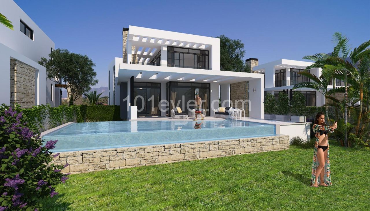 3+1 Villa with a Swimming  Pool in Catalkoy Kyrenia 