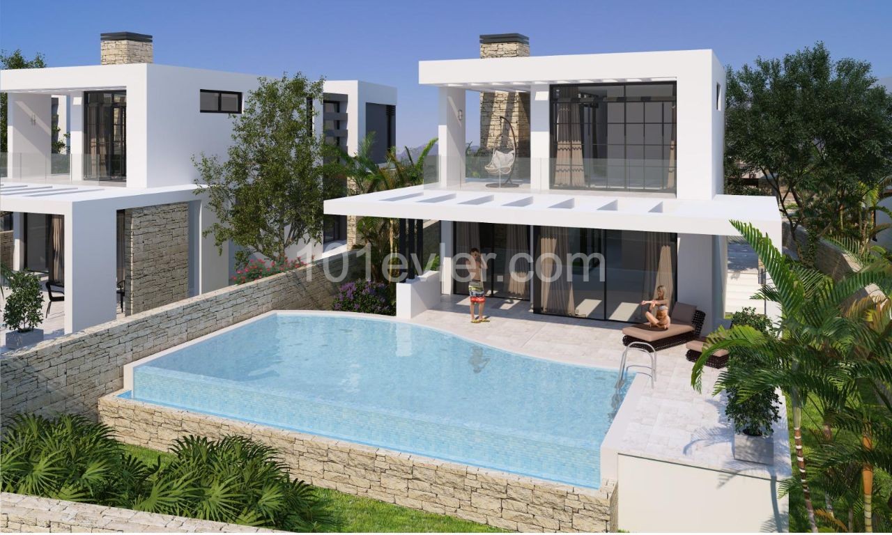 3+1 Villa with a Swimming  Pool in Catalkoy Kyrenia 