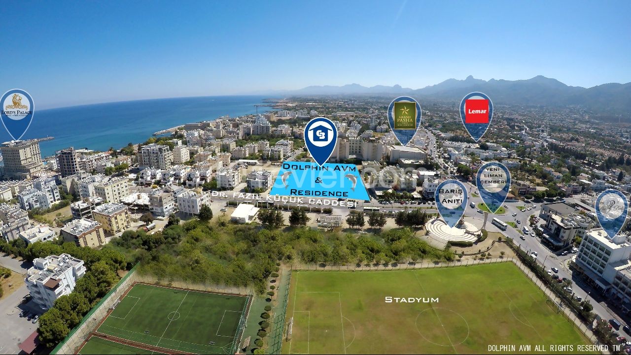 Kıbrıs Girne Merkezde AVM Residence Projesinde Satılık Stüdyo Daireler POA