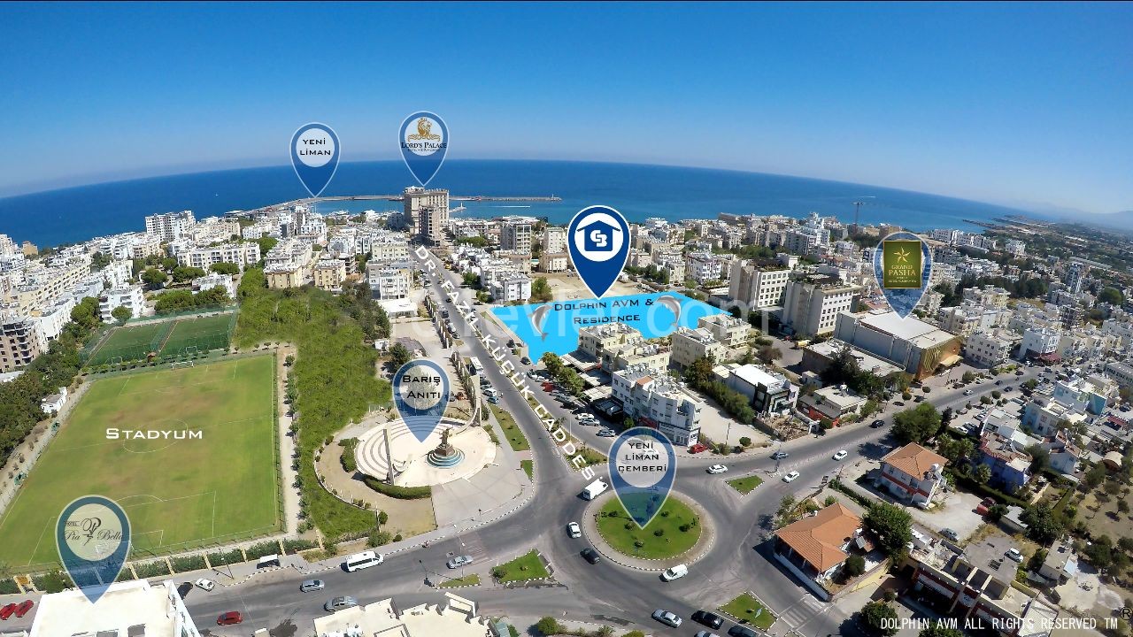 Kıbrıs Girne Merkezde AVM Residence Projesinde Satılık Mağazalar POA