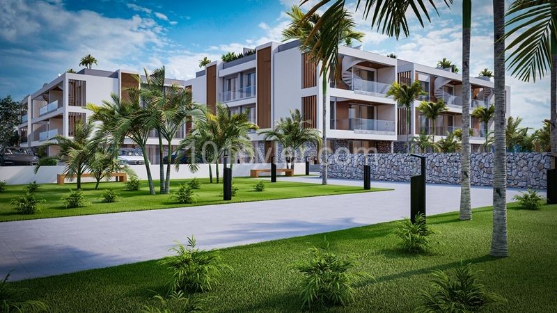 Kıbrıs Girne Alsancak`ta Site İçinde Satılık 2+1 Daire