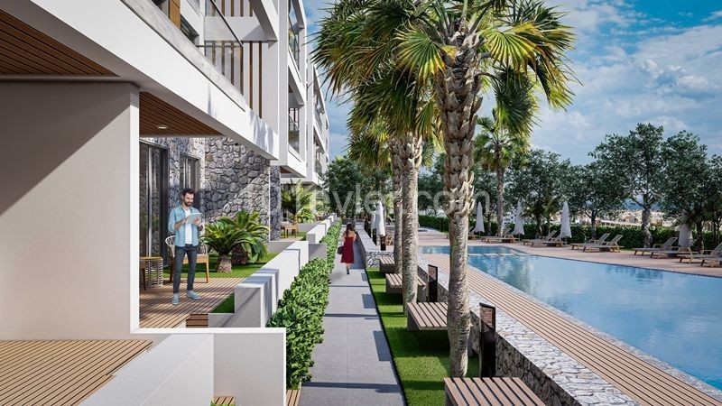 Kıbrıs Girne Alsancak`ta Site İçinde Satılık 2+1 Daire