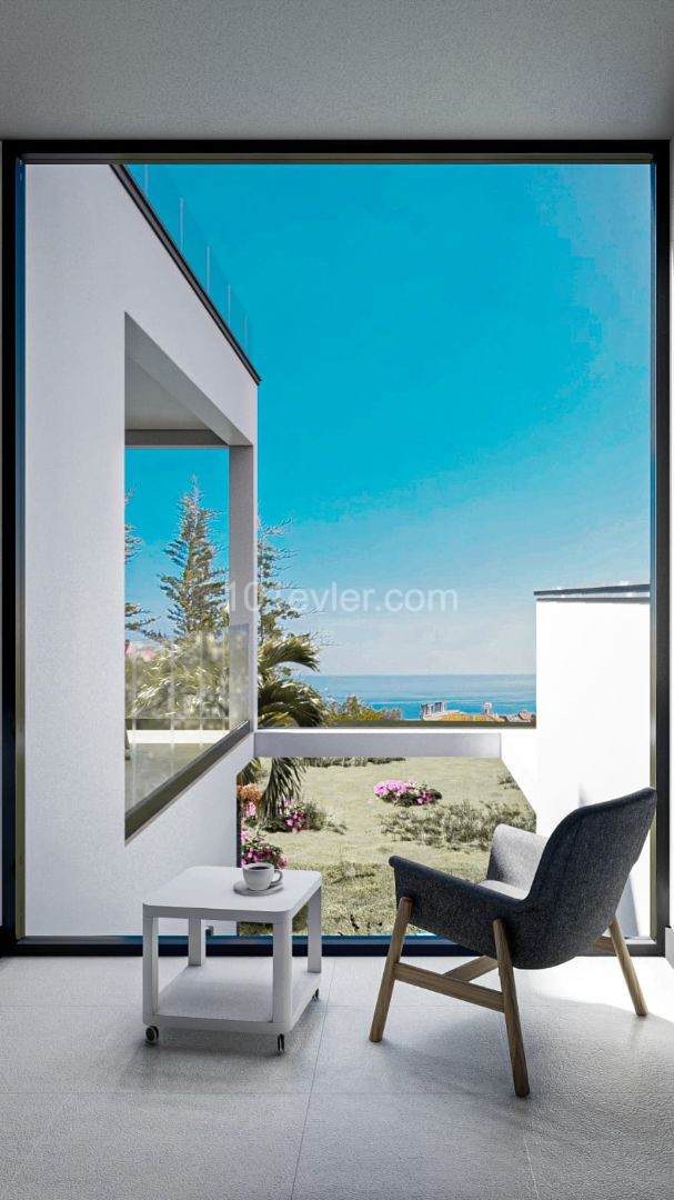 3+1 VILLAS WITH SEA VIEWS WITH A LIMITED NUMBER OF POOLS IN ESENTEPE, KYRENIA, CYPRUS ** 