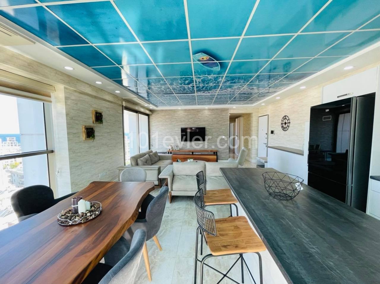 LUXURIOUS AND NEW FURNISHED PENTHOUSE WITH PRIVATE POOL SEA VIEW IN THE CENTER OF CYPRUS KYRENIA ** 