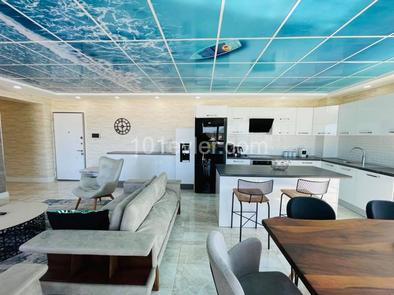 LUXURIOUS AND NEW FURNISHED PENTHOUSE WITH PRIVATE POOL SEA VIEW IN THE CENTER OF CYPRUS KYRENIA ** 