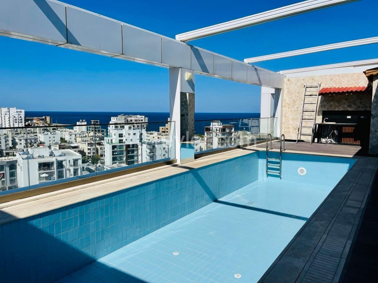 LUXURIOUS AND NEW FURNISHED PENTHOUSE WITH PRIVATE POOL SEA VIEW IN THE CENTER OF CYPRUS KYRENIA ** 