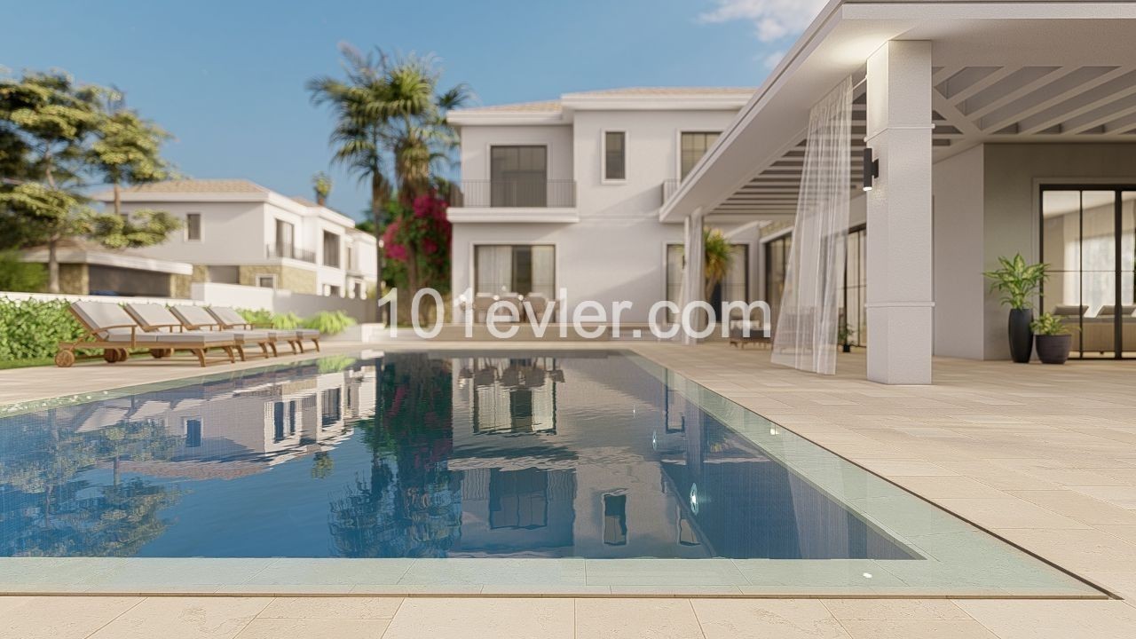 GREAT VILLA WITH SWIMMING POOL FOR SALE IN KKTC KYRENIA BELLAPAIS WITH MOUNTAIN AND SEA VIEW ** 