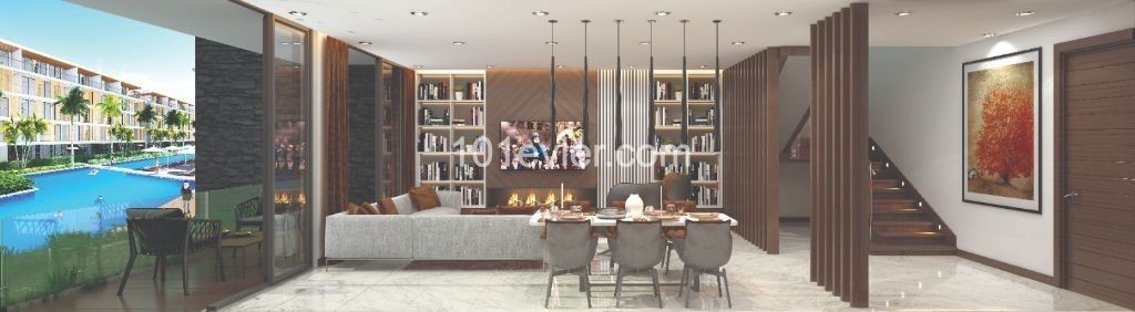 LUXURIOUS 3+1 DUBLEX RESIDENCES IN İSKELE LONF BEACH CLOSE TO THE SEA WITH FURNISHED BANKLESS GUARANTEE HOTEL CONCEPT ** 