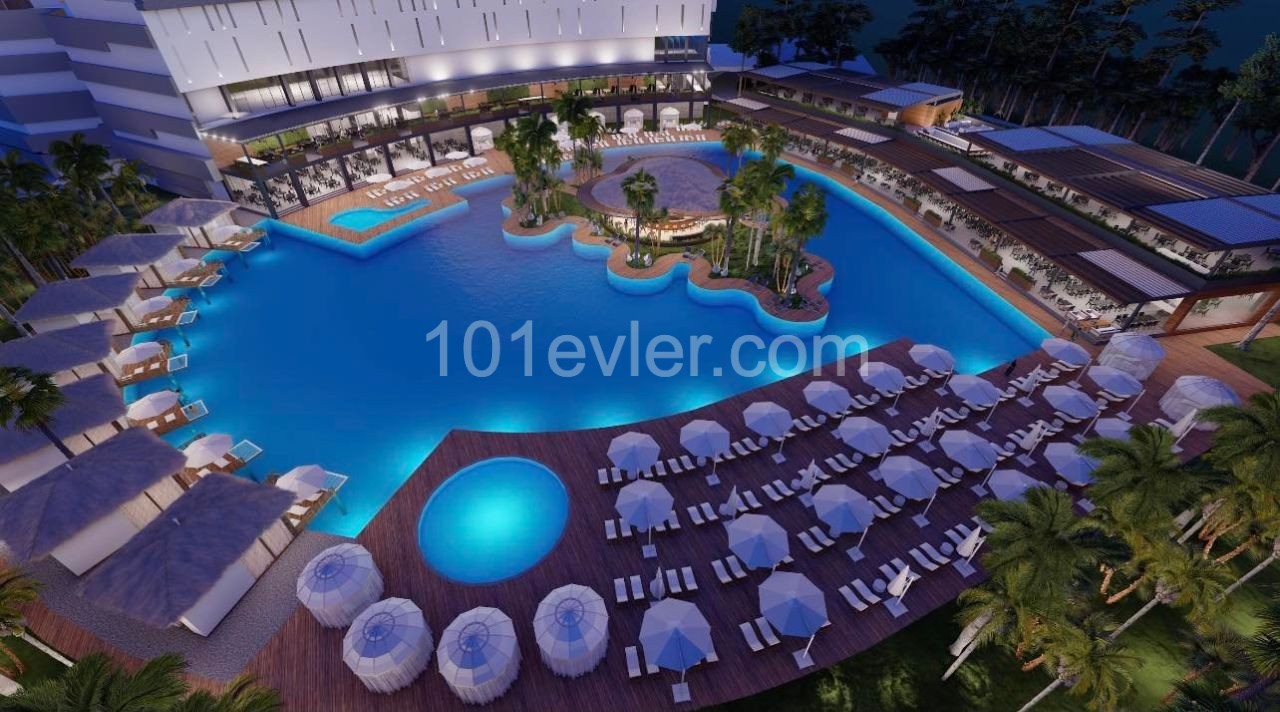 LUXURIOUS 3+1 DUBLEX RESIDENCES IN İSKELE LONF BEACH CLOSE TO THE SEA WITH FURNISHED BANKLESS GUARANTEE HOTEL CONCEPT ** 