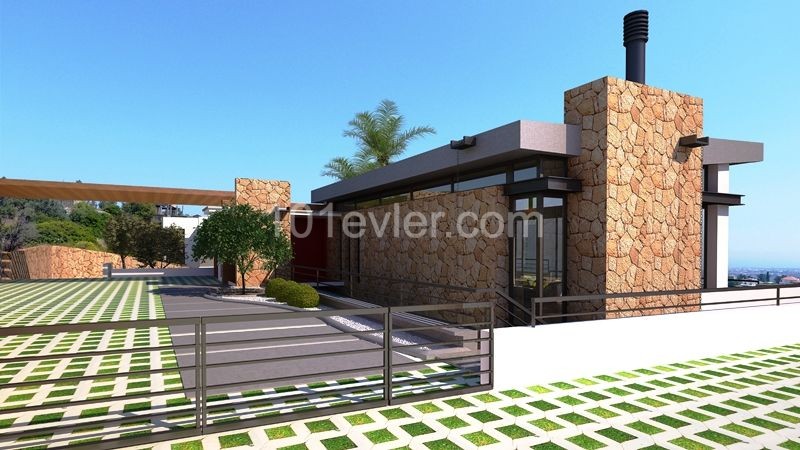 Turkish Title Design Villa For Sale In Cyprus Girne Bellpais ** 