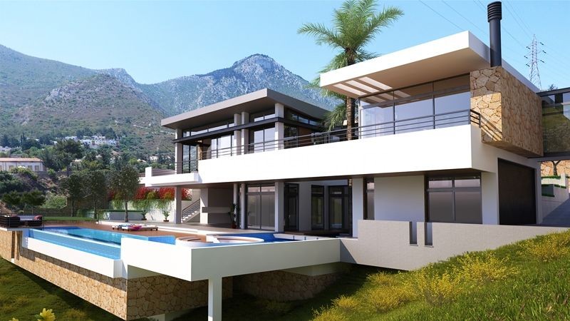 Turkish Title Design Villa For Sale In Cyprus Girne Bellpais ** 