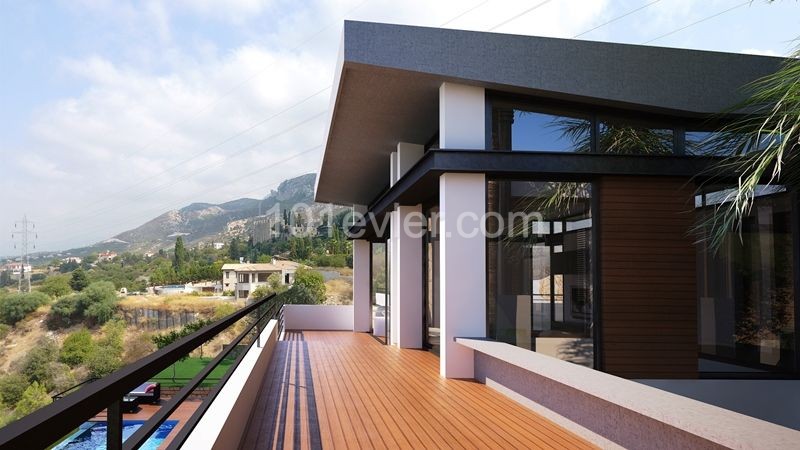 Turkish Title Design Villa For Sale In Cyprus Girne Bellpais ** 