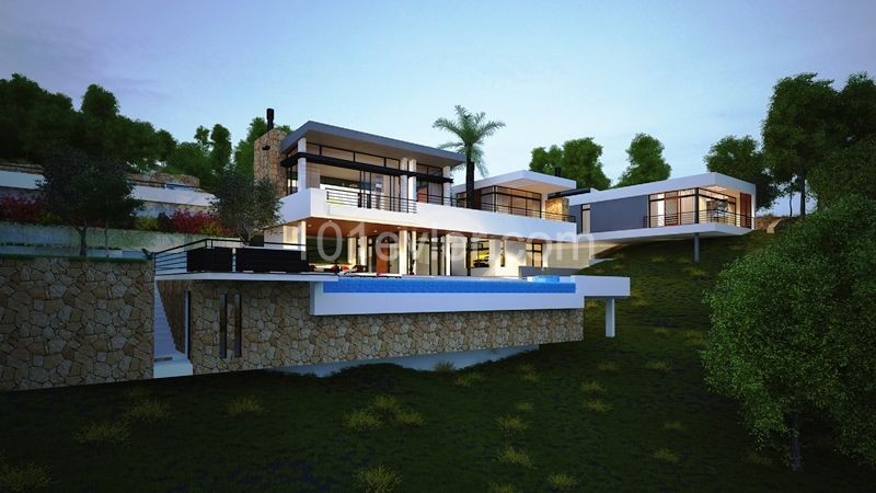 Turkish Title Design Villa For Sale In Cyprus Girne Bellpais ** 