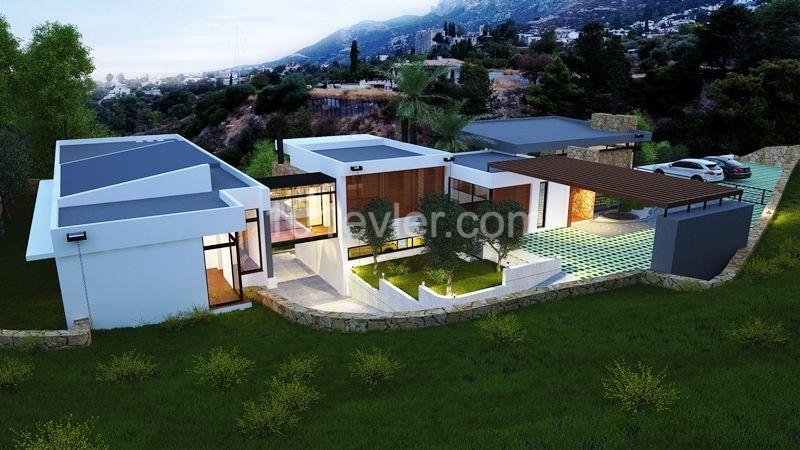 Turkish Title Design Villa For Sale In Cyprus Girne Bellpais ** 