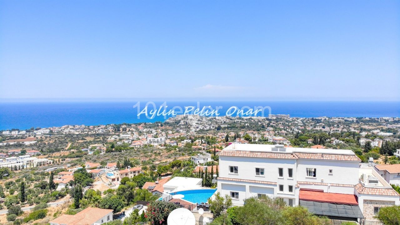 Zypern Kyrenia Edremit Zu Verkaufen 4 + 1 Villa Mit Meerblick ** 