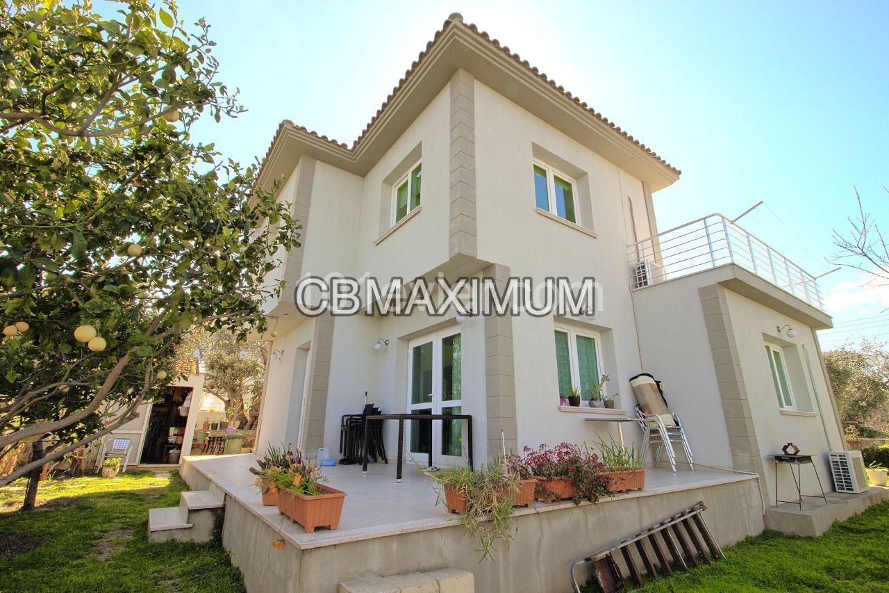 Flawless 3+1 Detached Villa for Sale in a 605m2 Plot of Land in Kyrenia Catalkoy, Cyprus  