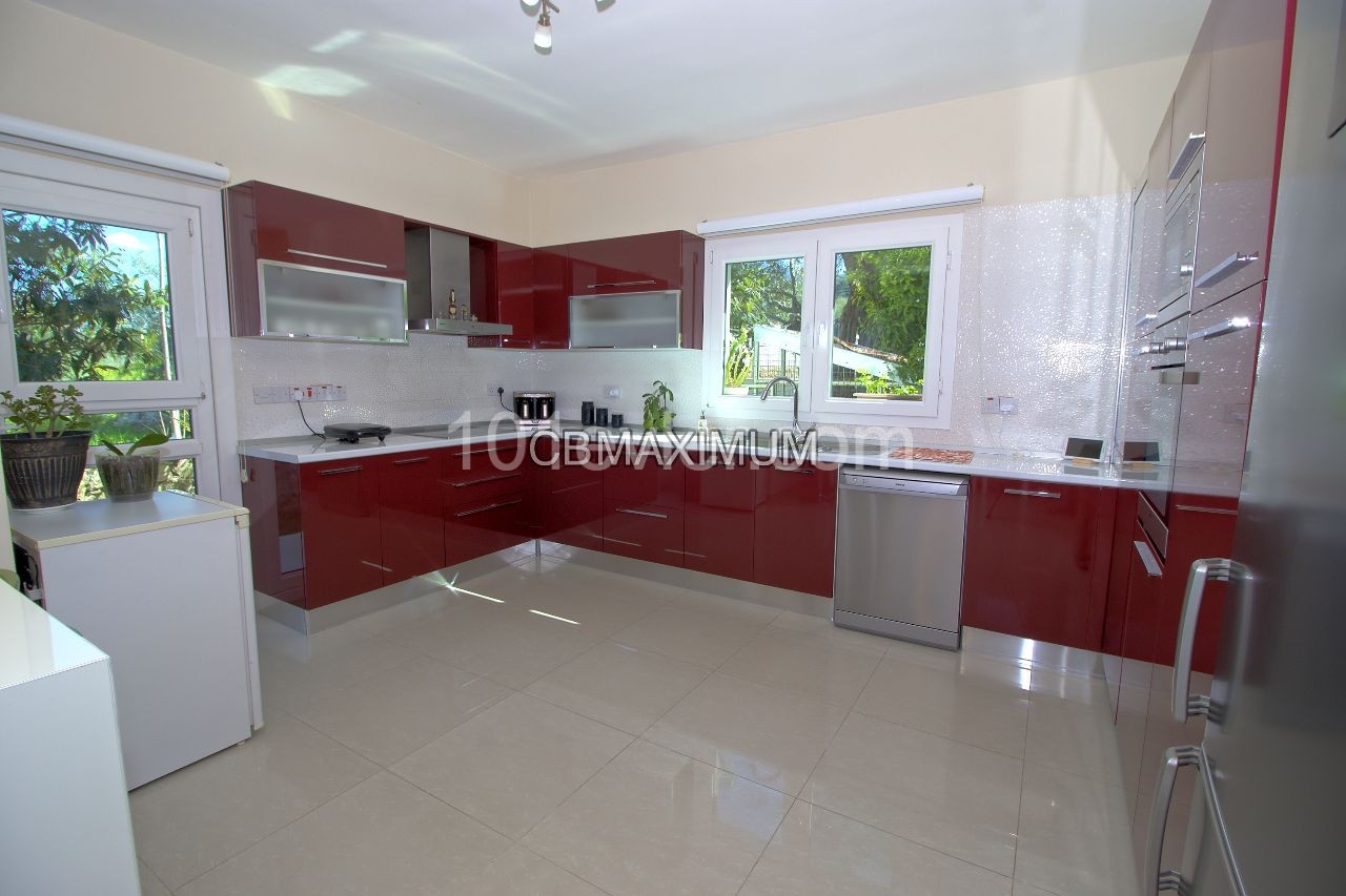 Flawless 3+1 Detached Villa for Sale in a 605m2 Plot of Land in Kyrenia Catalkoy, Cyprus  