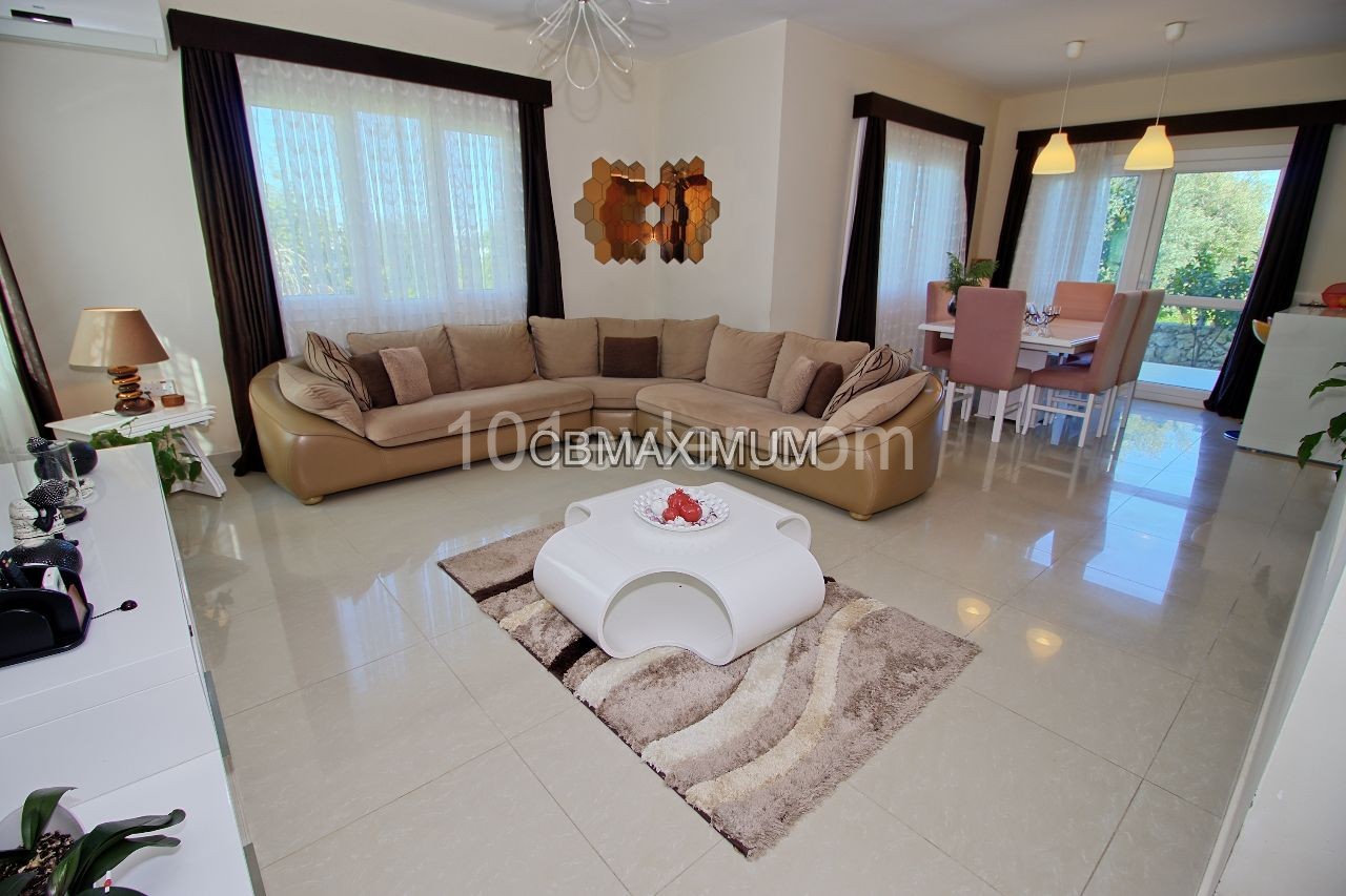 Flawless 3+1 Detached Villa for Sale in a 605m2 Plot of Land in Kyrenia Catalkoy, Cyprus  