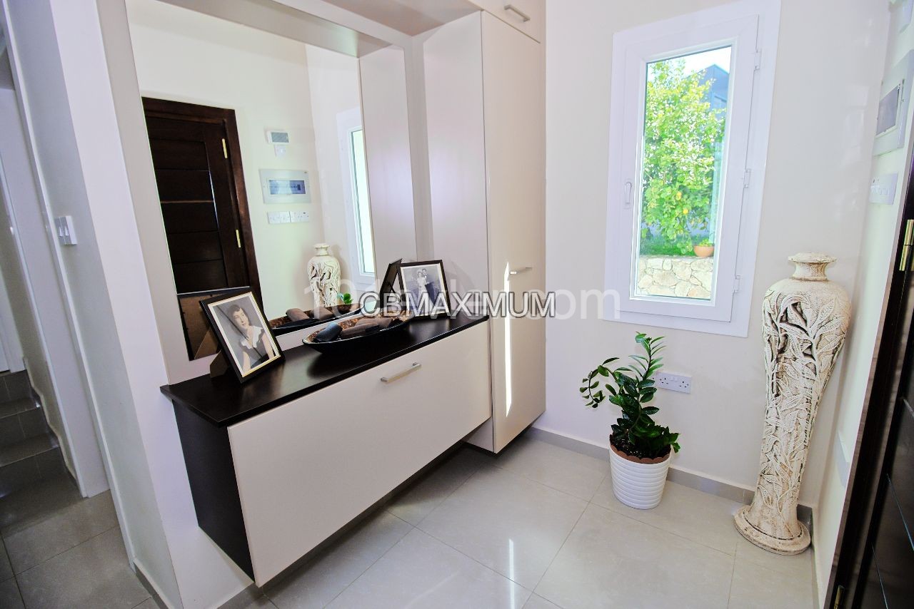 Flawless 3+1 Detached Villa for Sale in a 605m2 Plot of Land in Kyrenia Catalkoy, Cyprus  