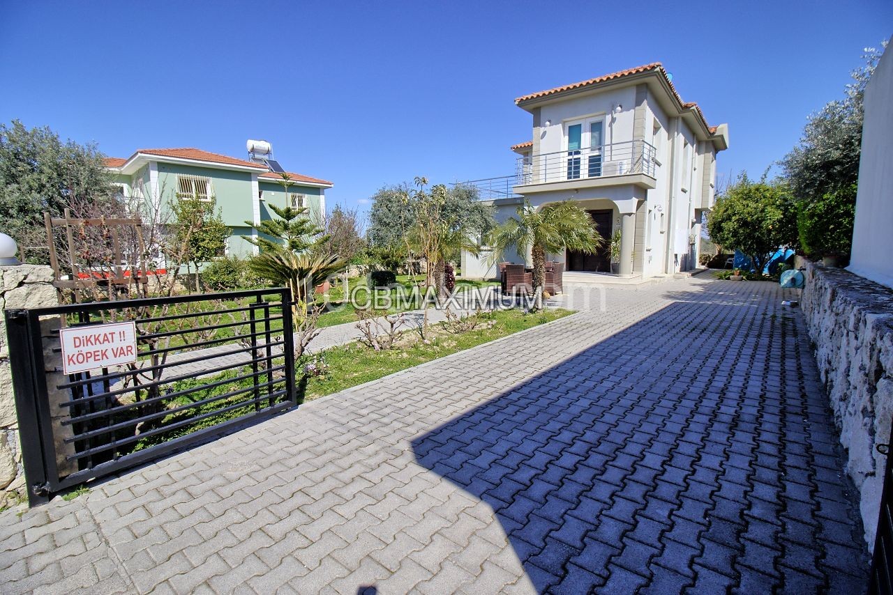 Flawless 3+1 Detached Villa for Sale in a 605m2 Plot of Land in Kyrenia Catalkoy, Cyprus  