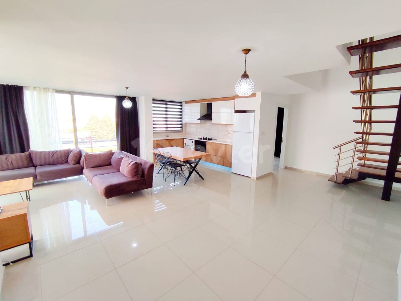 3+1 Duplex Penthouse with Amazing View in Kyrenia Center 