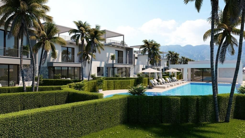    2+1 Twin Villas for Sale in a Magnificent Position in a Complex in Karaoğlanoğlu, Kyrenia, TRNC