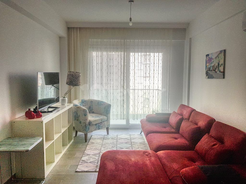 Turkish Title Deed 1+1 Furnished Flat for Sale in the Center of Kyrenia, TRNC