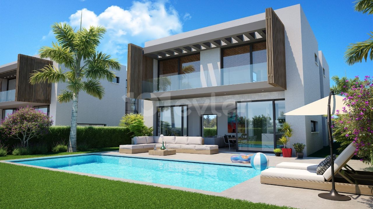 Luxury Villas for Sale in Kyrenia Edremit with Private Swimming Pool, Large Garden, 4+1 ** 