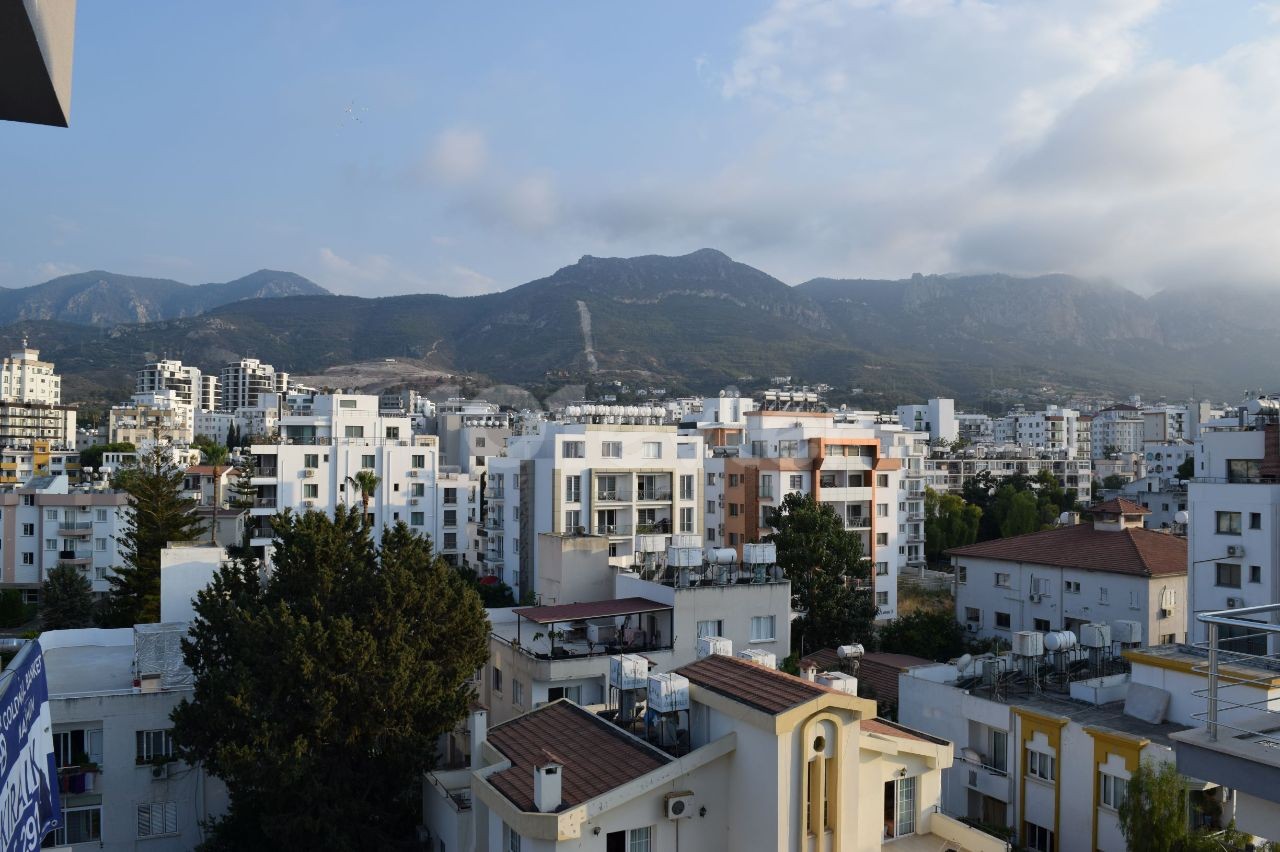 2+1 Penthouse with Large Balcony for Rent in Kyrenia Center