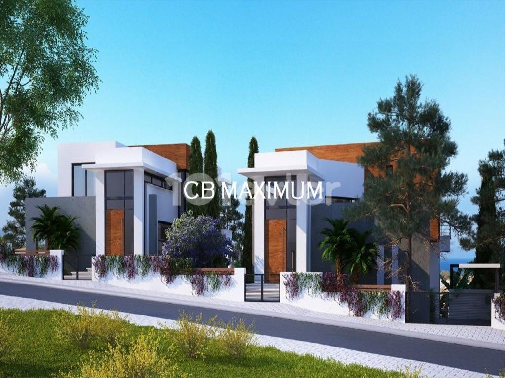 Cyprus Kyrenia Çatalköy Turkish Cob, 3 + 1 Private Swimming Pool Villas for Sale with an Uninterrupted Sea View. ** 