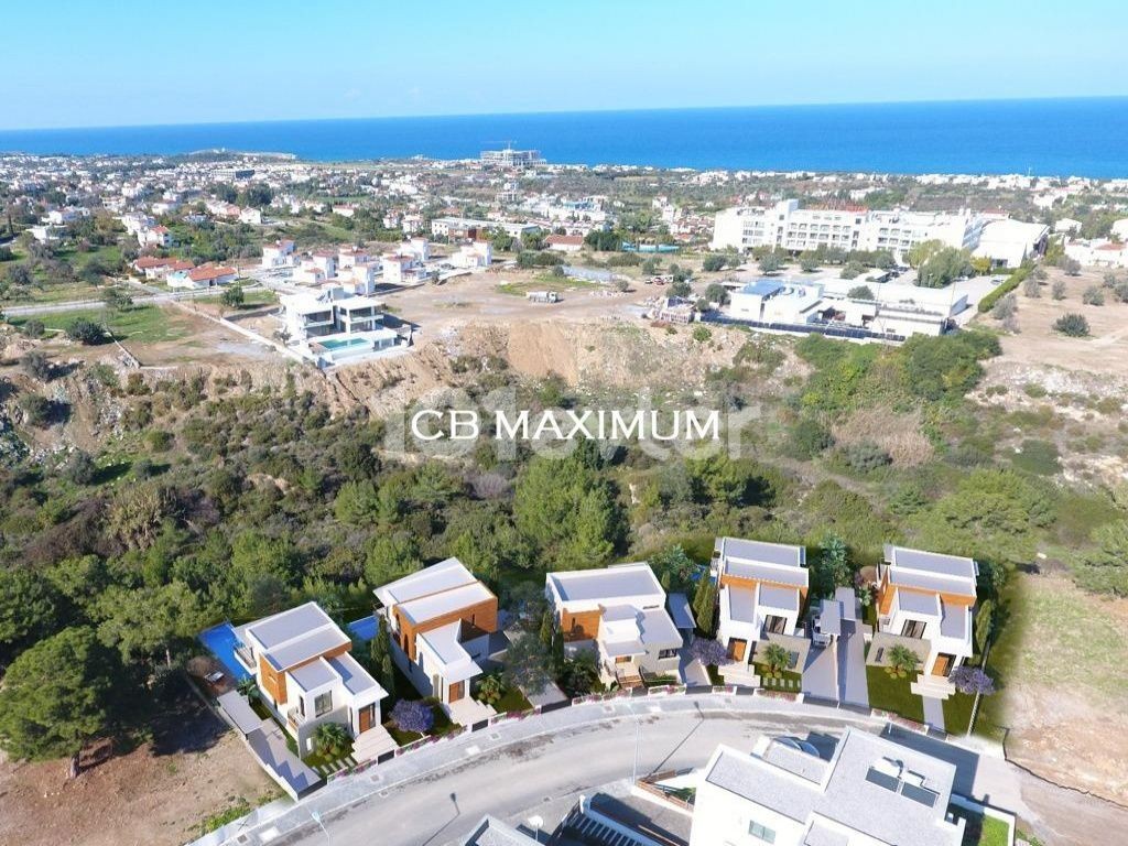 Cyprus Kyrenia Çatalköy Turkish Cob, 3 + 1 Private Swimming Pool Villas for Sale with an Uninterrupted Sea View. ** 