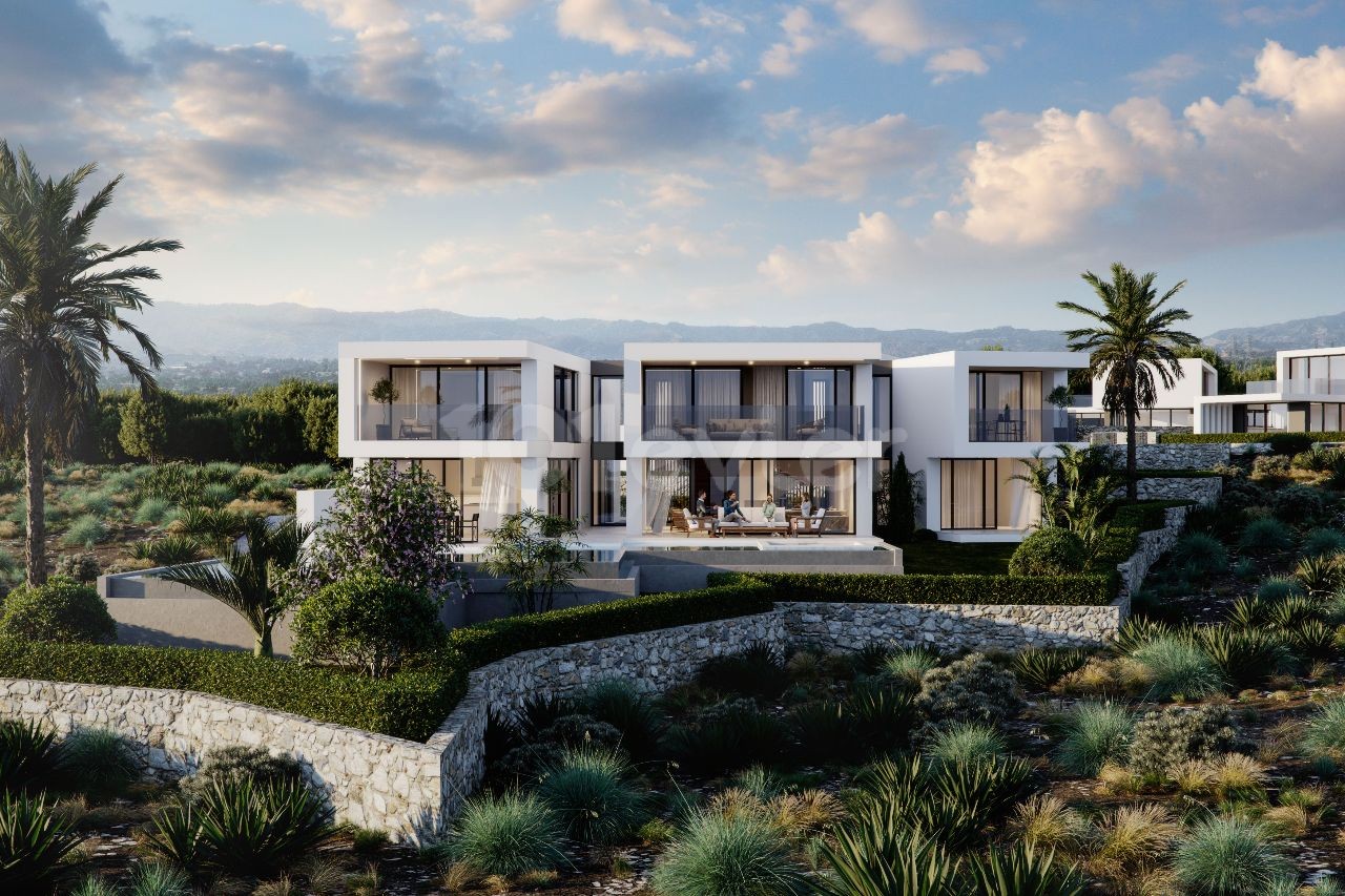 Luxury 6 + 1 Villas for Sale by the Sea in Kyrenia Çatalköy Region with Turkish Cob ** 