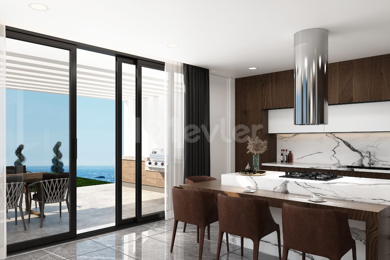 Cyprus Kyrenia Çatalköy Region Turkish Koçanli Beachfront, Luxury 4 + 1 Villas ** 