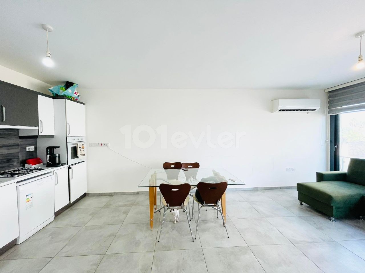 CYPRUS KYRENIA ALSANCAK NEW 1 + 1 GARDEN FLOOR APARTMENT FOR SALE ON A SITE WITH A POOL ** 