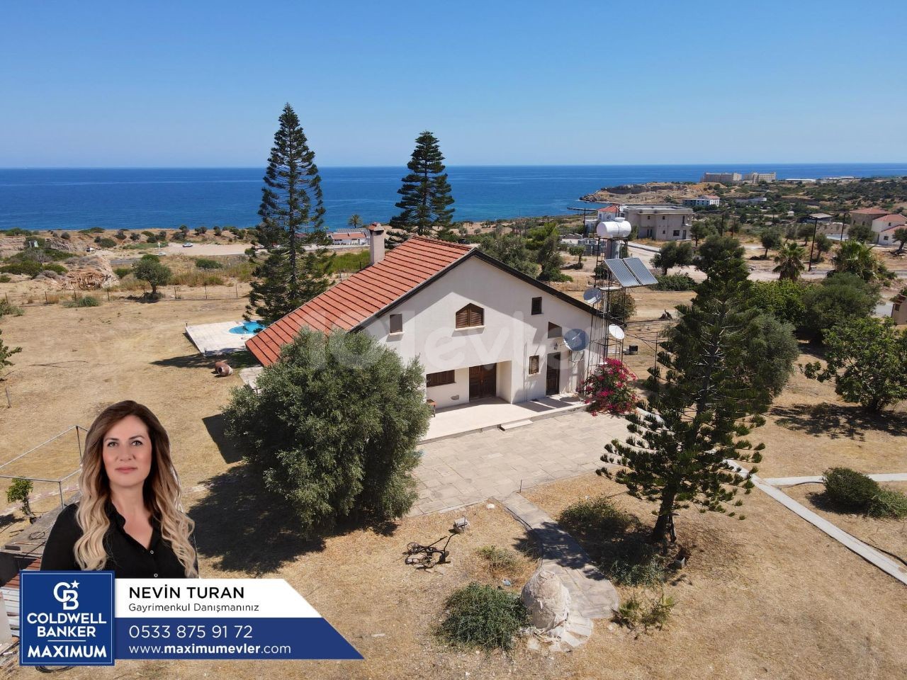 THE ONLY AUTHORIZED CYPRUS KYRENIA ÇATALKÖY 4 + 1 VERY SPECIAL FARM HOUSE IN A PLOT OF 6931 M2 WITH A FULL SEA VIEW OF Decapitation ** 