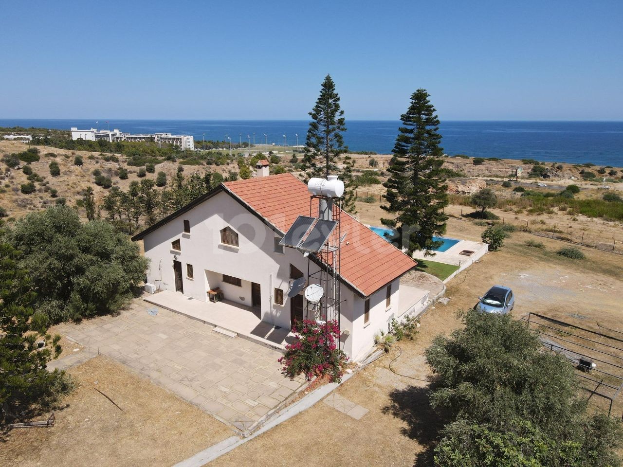 Einzige autorisierte Zypern Kyrenia CHATALKÖY de FUL KESMEZ 6931 m2 Grundstück mit Meerblick 4 + 1 sehr privates Bauernhaus ** 