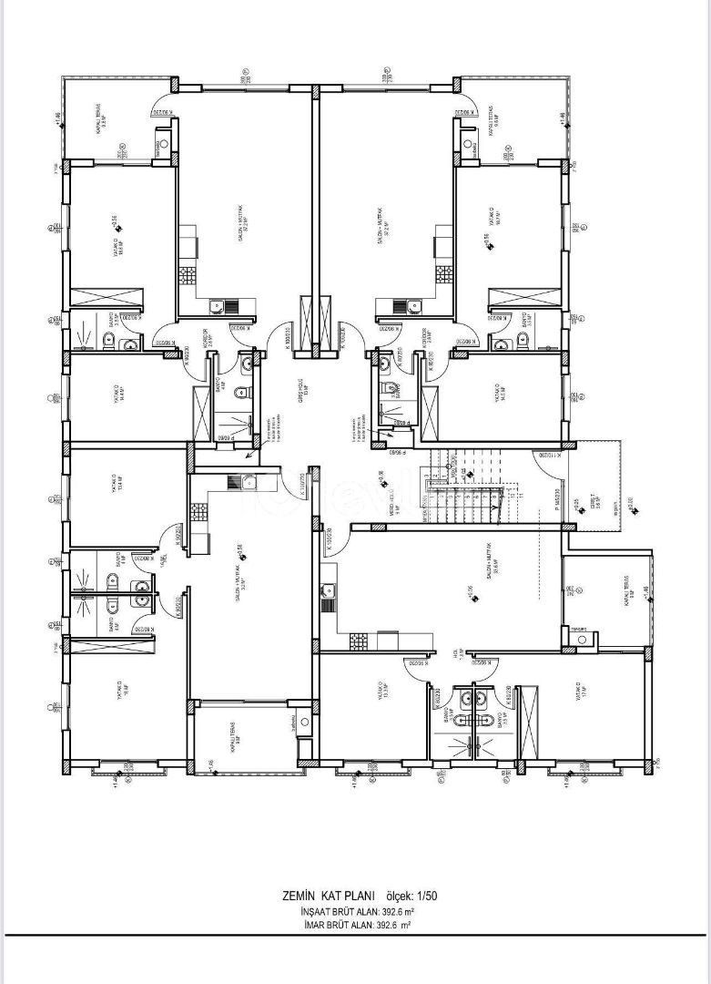 ZYPERN GİRNE ALSANCAK 2+1 GARTENETAGE WOHNUNG IN DER NÄHE VON BANKFREIEM ZINSFREIE ÜBERGABE