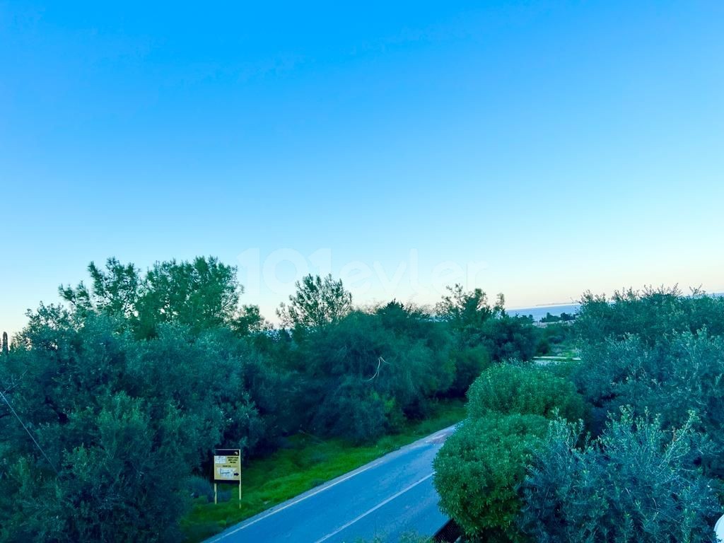 615 m2 großes türkisches Cob-Grundstück mit Meerblick im Girne Olive Garden