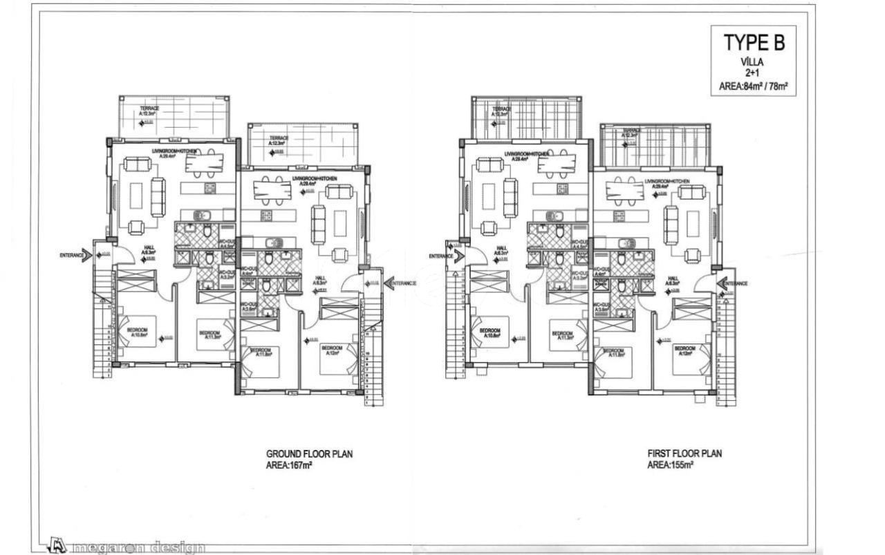 Kıbrıs Girne Lapta da  Denize Sıfır Bir Yaşam Başlıyor  Satılık 1+1  Penthouse Ödeme Planlı Daireler 