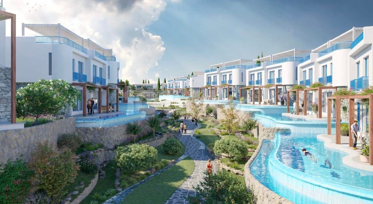 Kıbrıs Girne Lapta da  Denize Sıfır Bir Yaşam Başlıyor  Satılık 1+1  Penthouse Ödeme Planlı Daireler 