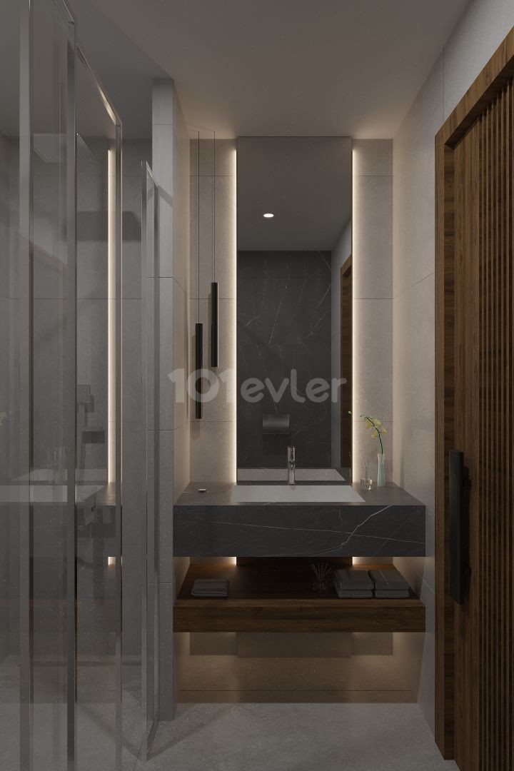  Kıbrıs Girne Esentepe Bölgesinde Denize Sıfır 2+1 Satılık Loft  Daireler