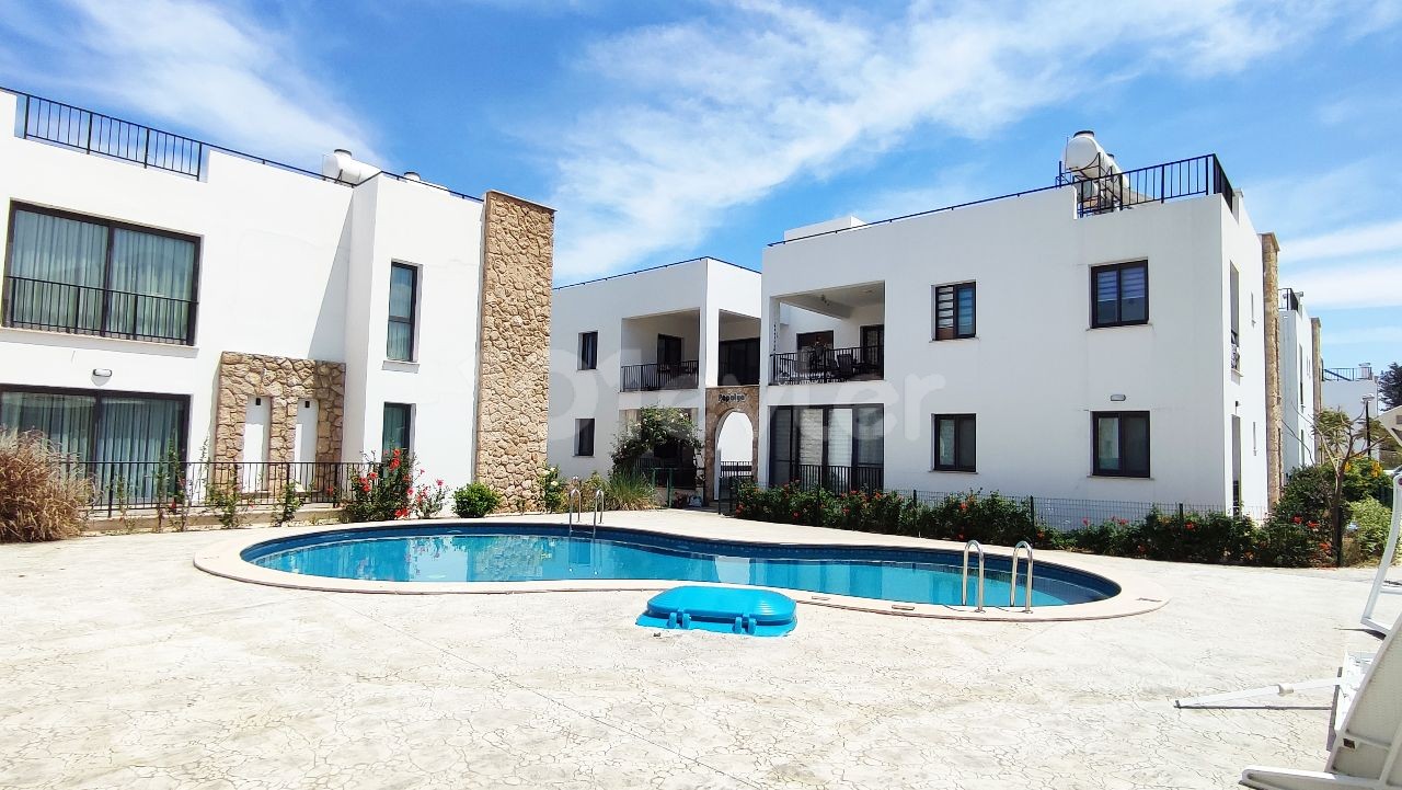 Cyprus, Kyrenia, 3+1 Flat for Sale with Communal Pool, Full Sea View, Spacious Area in Olive Grove