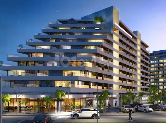 فرصت سرمایه گذاری در قبرس Iskele Long Beach.. 1+0 آپارتمان برای فروش در پروژه Grand Sapphire