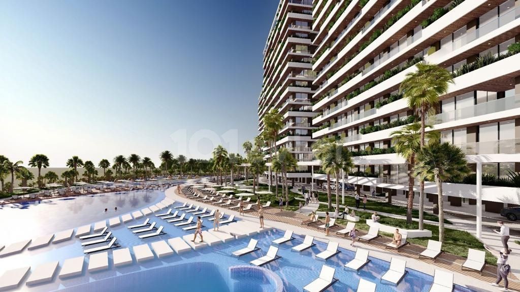 Investment Opportunity in Cyprus Iskele Long Beach Area.. 1+0 Flat for Sale in Grand Sapphire Project