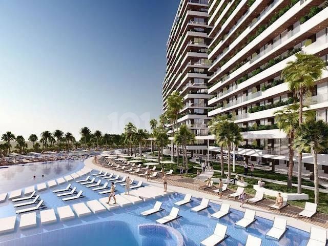 Kıbrıs İskele Long Beach Bölgesinde Yatırım Fırsatı..Grand Sapphire Projesinde Satılık 1+0 Daire