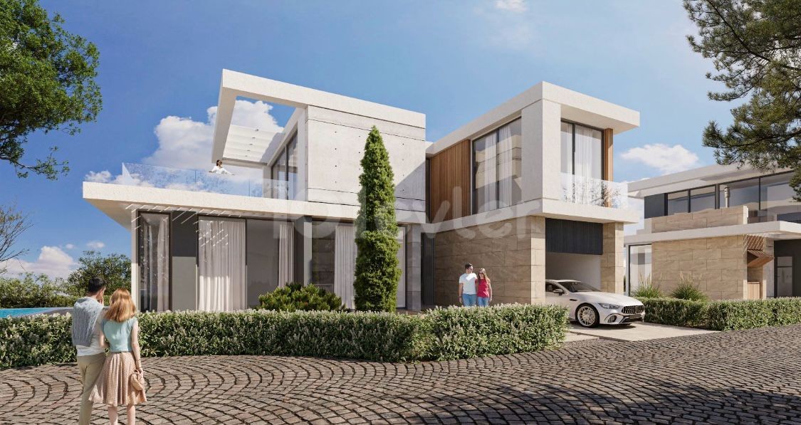 Luxury 4+1 Villas with Private Pool in the Site in Kyrenia Çatalköy Region, Cyprus