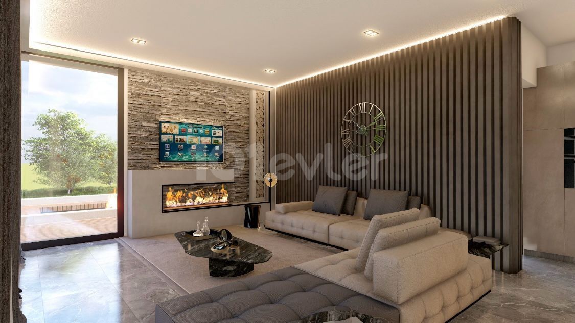 Kıbrıs Girne Çatalköy Bölgesinde  Site İçerisinde Özel Havuzlu Lux 4+1 Villalar