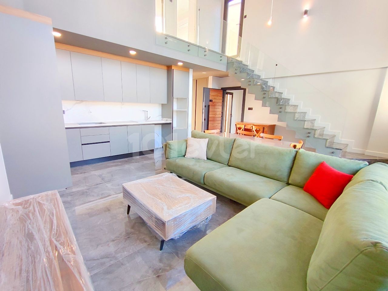 3+1 luxuriös möblierte neue Wohnung zur Miete in Girne Karaoğlanoğlu