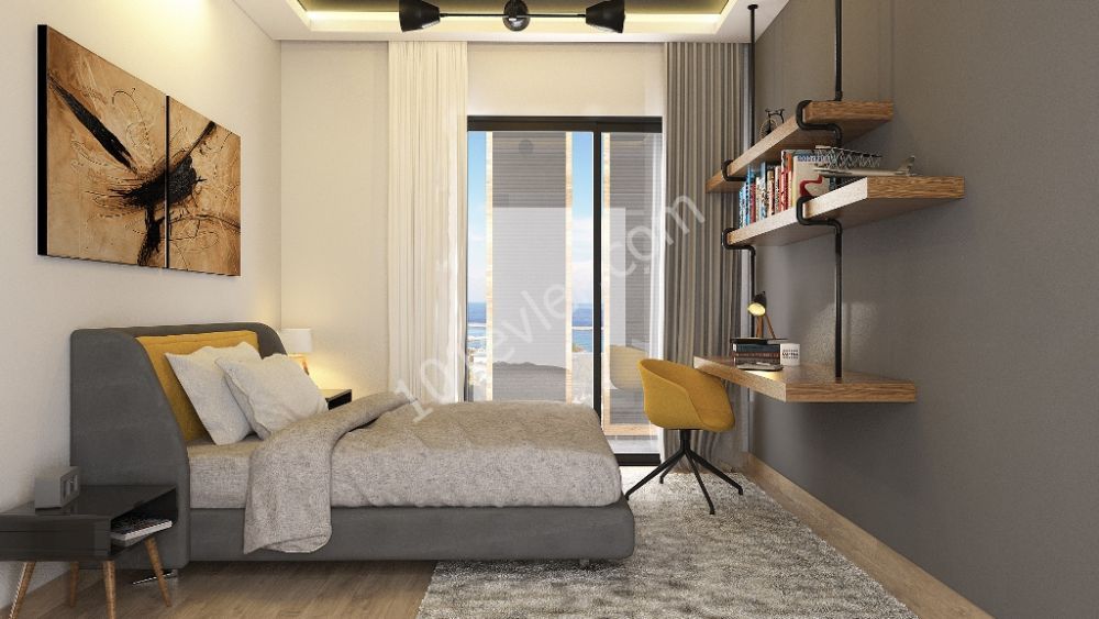 2 Bedrooms Lux Flats For Sale in Kyrenia City Center